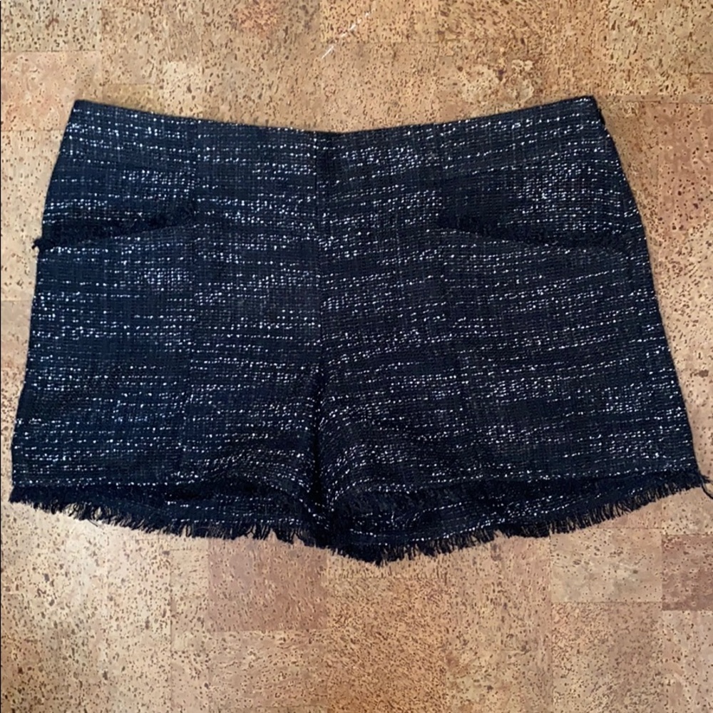 LOFT black and white shorts